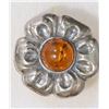 Image 1 : STERLING SILVER AMBER RING