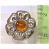 Image 2 : STERLING SILVER AMBER RING