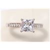Image 1 : STERLING SILVER CUBIC ZIRCONIA RING