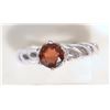 Image 1 : STERLING SILVER GARNET RING