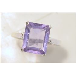 STERLING SILVER AMETHYST RING