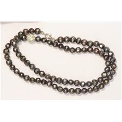 STERLING SILVER CLASP FRESHWATER PEARL NECKLACE