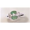 Image 2 : STERLING SILVER EMERALD RING