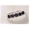 Image 1 : STERLING SILVER SAPPHIRE RING