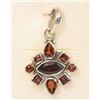 Image 1 : STERLING SILVER GARNET PENDANT