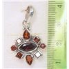 Image 2 : STERLING SILVER GARNET PENDANT