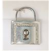 Image 1 : STERLING SILVER DIAMOND (0.20CT) PADLOCK PENDANT
