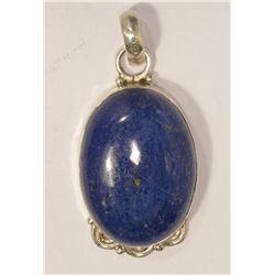 STERLING SILVER LAPIS LAZULLI PENDANT