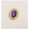 Image 1 : 14K GOLD AMETHYST PENDANT