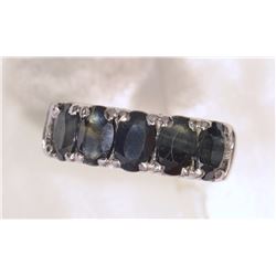STERLING SILVER SAPPHIRE (2.75CT) RING