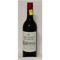 BOTTLE OF RAWSONS RETREAT SHIRAZ CABERNET X3