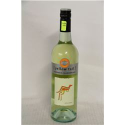 BOTTLE OF YELLOW TAIL UNOAKED CHARDONNAY