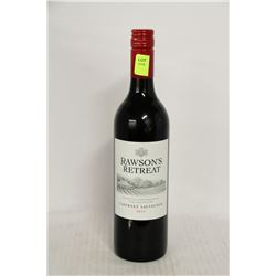 BOTTLE OF RAWSONS RETREAT CABERNET SAUVIGNON