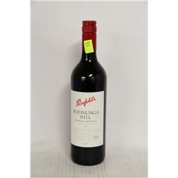 BOTTLE OF PENFOLDS SHIRAZ CABERNET
