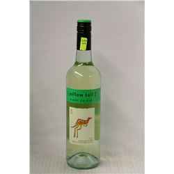 BOTTLE OF YELOW TAIL PINOT GRIGIO