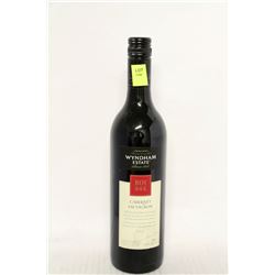 BOTTLE OF WYNDHAM ESTATE CABERNET SAUVIGNON