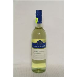 BOTTLE OF LINDEMANS PINOT GRIGIO