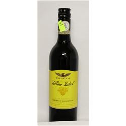 BOTTLE OF YELLOW LABEL  CABERNET SAUVIGNON X2
