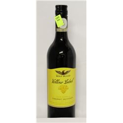 BOTTLE OF YELLOW LABEL CABERNET SAUVIGNON X2