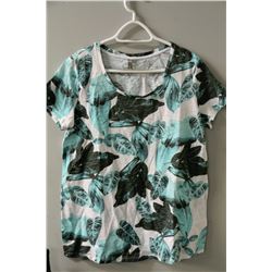 LADIES BLUE MATERNITY TSHIRT SIZE XL