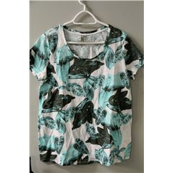 LADIES BLUE MATERNITY TSHIRT SIZE S