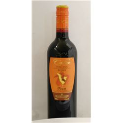 BOTTLE CALICE TOSCANNA ROSSO X3