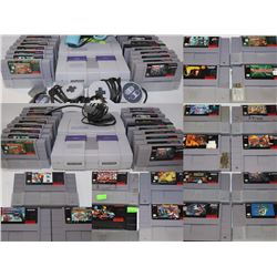 SUPER NINTENDO SYSTEM WITH 19 GAMES