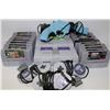 Image 2 : SUPER NINTENDO SYSTEM WITH 19 GAMES