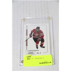 CONNOR MCDAVID ROOKIE PROSPECT CARD