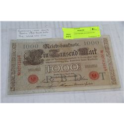 GERMAN 1000 MARK BANKNOTE