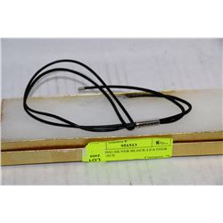 STERLING SILVER BLACK LEATHER NECKLACE