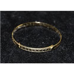 14 KT GOLD FILLED ADJUSTABLE HEART