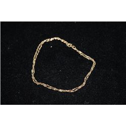 10 KT GOLD DIAMOND CUT ROPE CHAIN