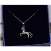 Image 1 : 925 SILVER PONY PENDANT AND CHAIN