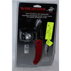 WINCHESTER CLIP FOLDER AND LED HEADLAMP