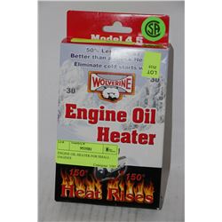 ENGINE OIL HEATER FOR SMALL ENGINES
