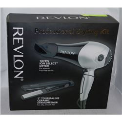 PRO-STYLING KIT - HAIR DRYER + STRAIGHTENER