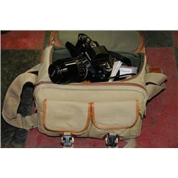 CAMERA BAG WITH CONTENTS
