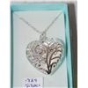 Image 1 : .925 SILVER OPEN HEART NECKLACE