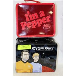 STAR TREK & DR. PEPPER LUNCH TINS
