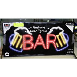 COLOURFUL FLASHING LED BEER MUG "BAR" LIGHT