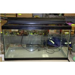 50 GALLON FISH TANK WITH COVER & LIGHT