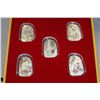 Image 1 : YEAR OF THE RABBIT ELECTROPLATED COIN SET