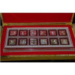 CHINESE 12 MONTH ELECTROPLATED COIN SET