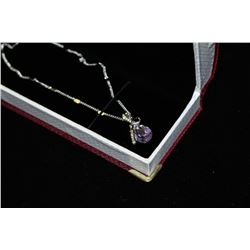 SWAROVSKI CRYSTAL PENDANT & NECKLACE (WHITE)