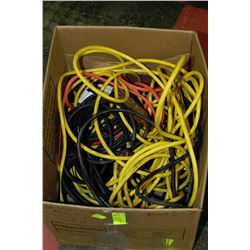 BOX OF EXTENSION CORDS