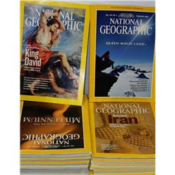 BOX OF NATIONAL GEOGRAPHIC MAGAZINES