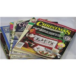 BOX OF CHRISTMAS CROSS-STITCH BOOKS