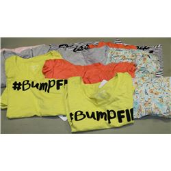 BOX OF 8 ASSORTED XL MATERNITY SHIRTS