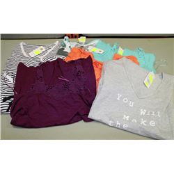 BOX OF 13 ASSORTED MEDUIM MATERTNITY SHIRTS